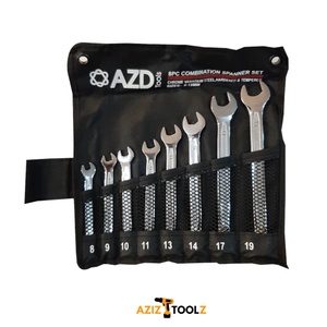 مجموعه 8 عددی آچار یکسر تخت یکسر رینگی AZD